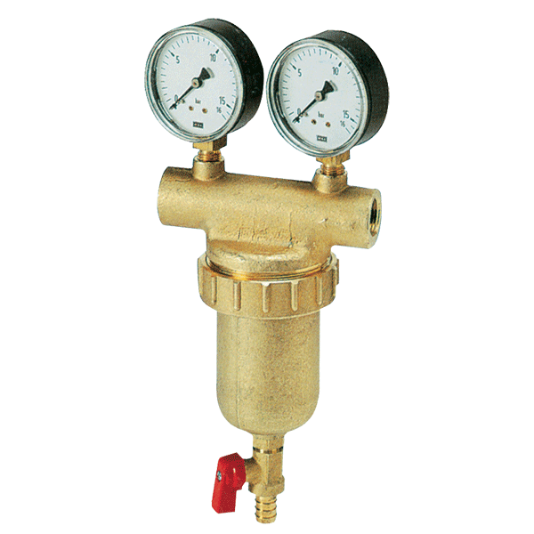 Self Cleaning Filter Two Pressure Gauges